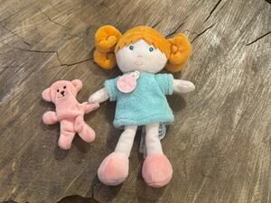 Jolijou Paris My First Doll Mrs Mint Soft Plush Bear Baby